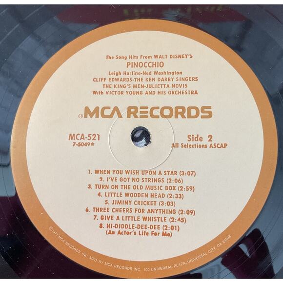 The Musical Score Of The Wizard Of Oz / The Song Hits From Walt Disney's MCA - Picture 5 of 6